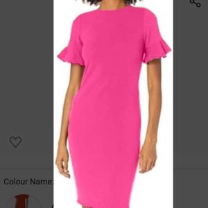 Calvin Klein Flutter Sleeve Dress